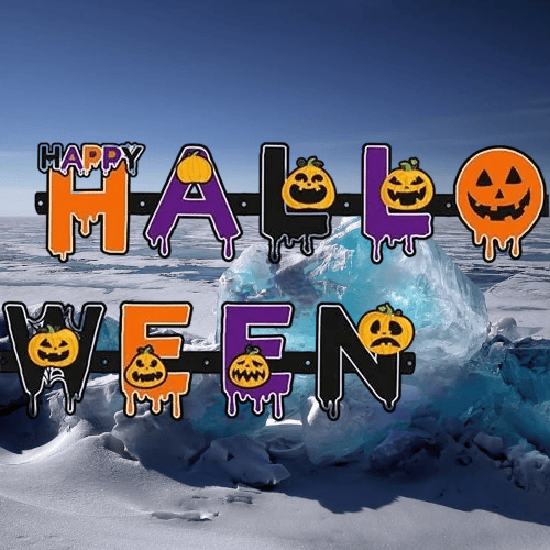 Halloween Yazılı Cadılar Bayramı Harf Banner 120cm Duvar Dekor Süsü  