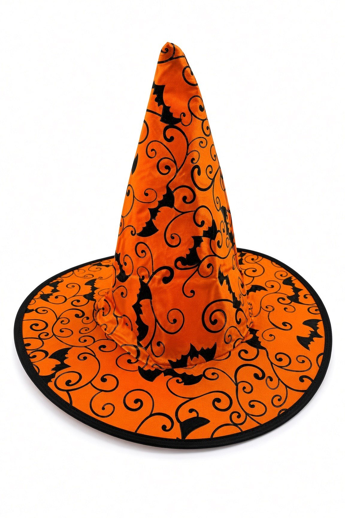 Hallowen cadı şapkası Turuncu Dev Örümcek Desenli