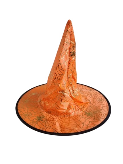 Hallowen pelerin şapka tk.tur-alt/kırm-alt kostüm