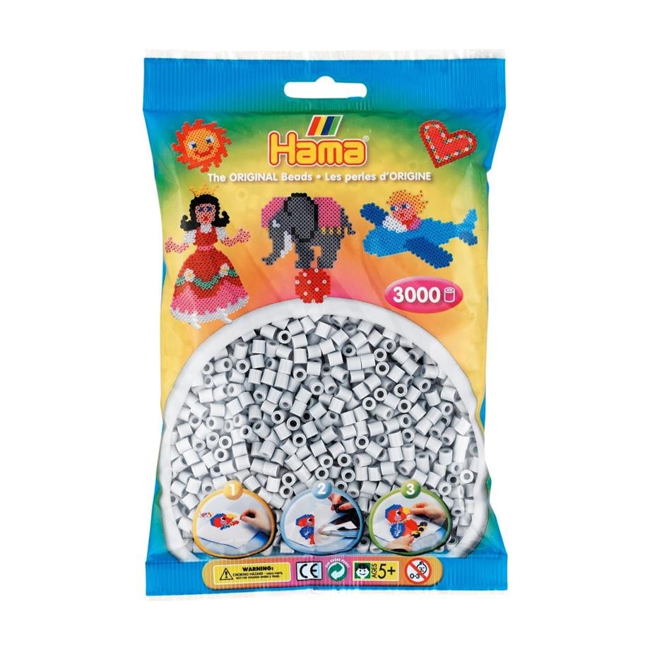 Hama Midi Boncuk 3.000'lik - Açık Gri