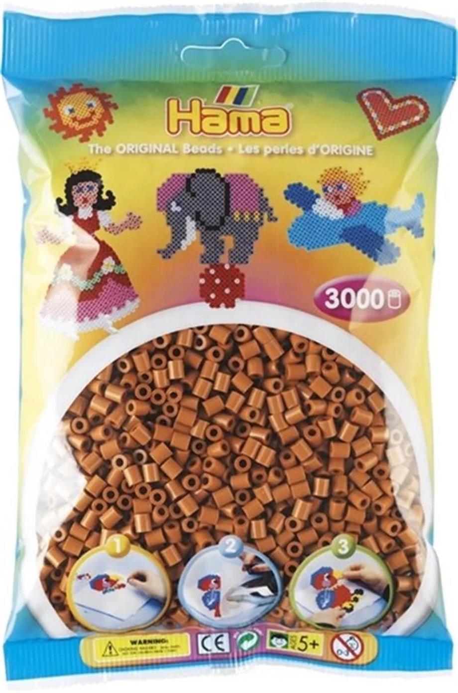 Hama Midi Boncuk 3.000'lik - Açık Kahve