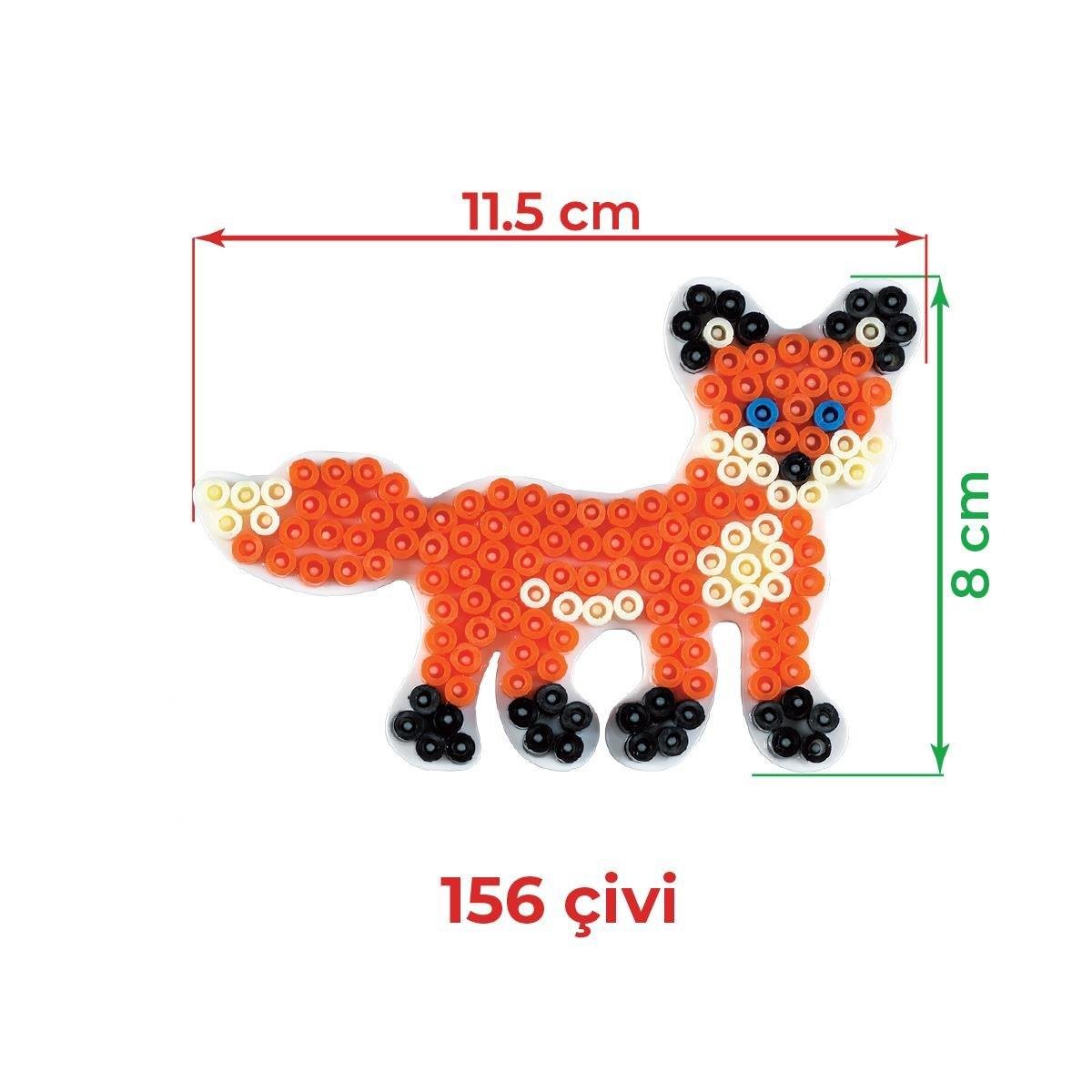 Hama Midi Boncuk Tablası - Tilki