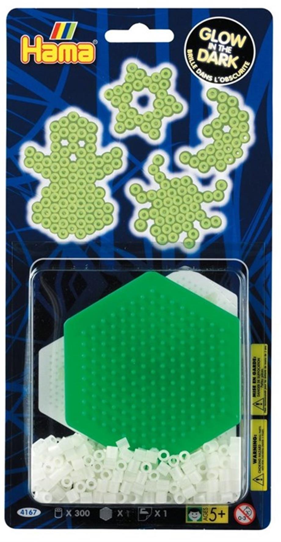 Hama Midi Küçük Blister Set-Karanlıkta Parlayan450