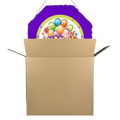 Happy Birthday Pinyata Mavi 42cm + Sopası Doğum Günü Eğlencesi Pinyata Patlatma Partisi