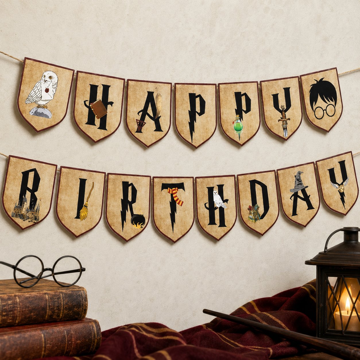 Harry Potter Happy birthday banner bnr-16