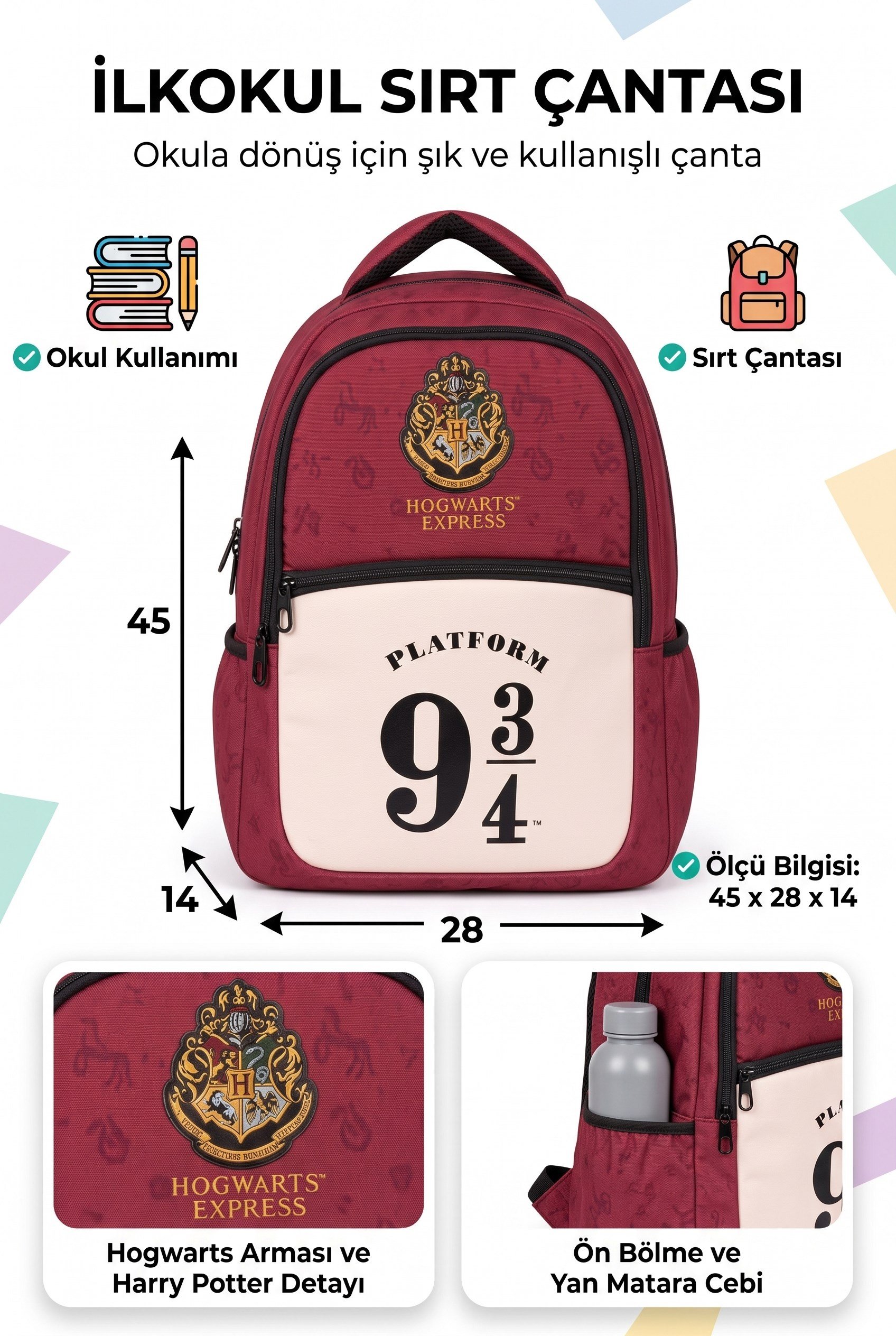 HARRY POTTER OKUL çantası 2586-9
