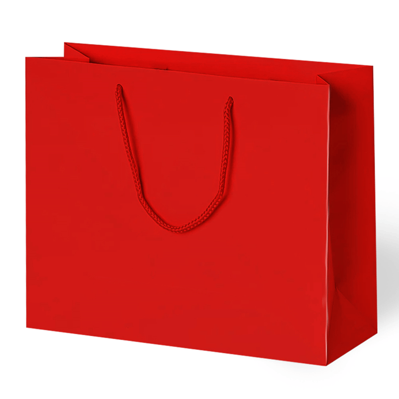 Hediyelik karton çanta KIRMI düz 54x38x12