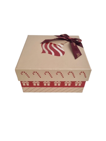 Hediyelık Yılbaşı Kare Kutu Soren 15*15cm NO:4