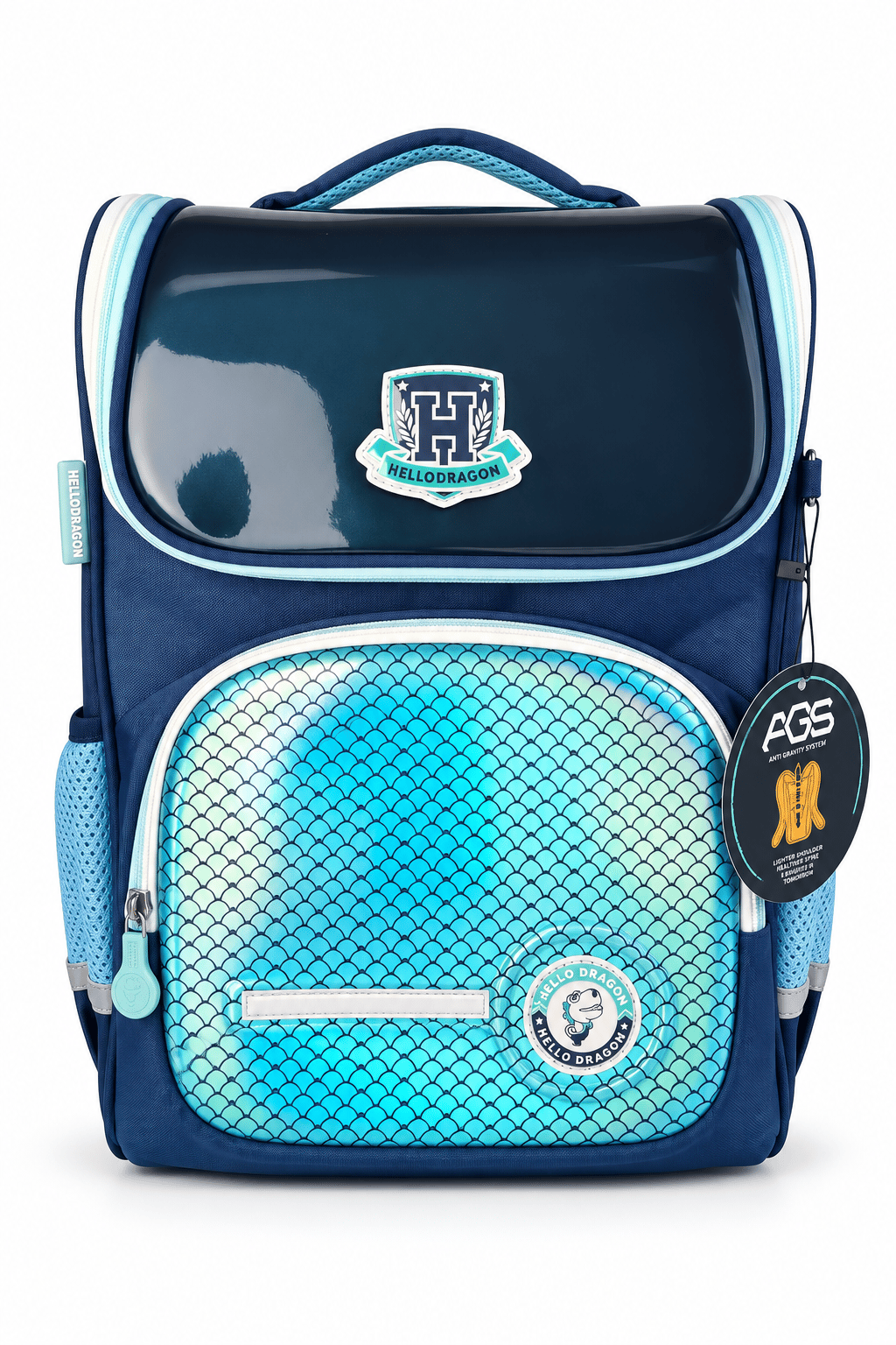 Hello Dragon Okul Çantası Mod 5 Light Blue CN0009