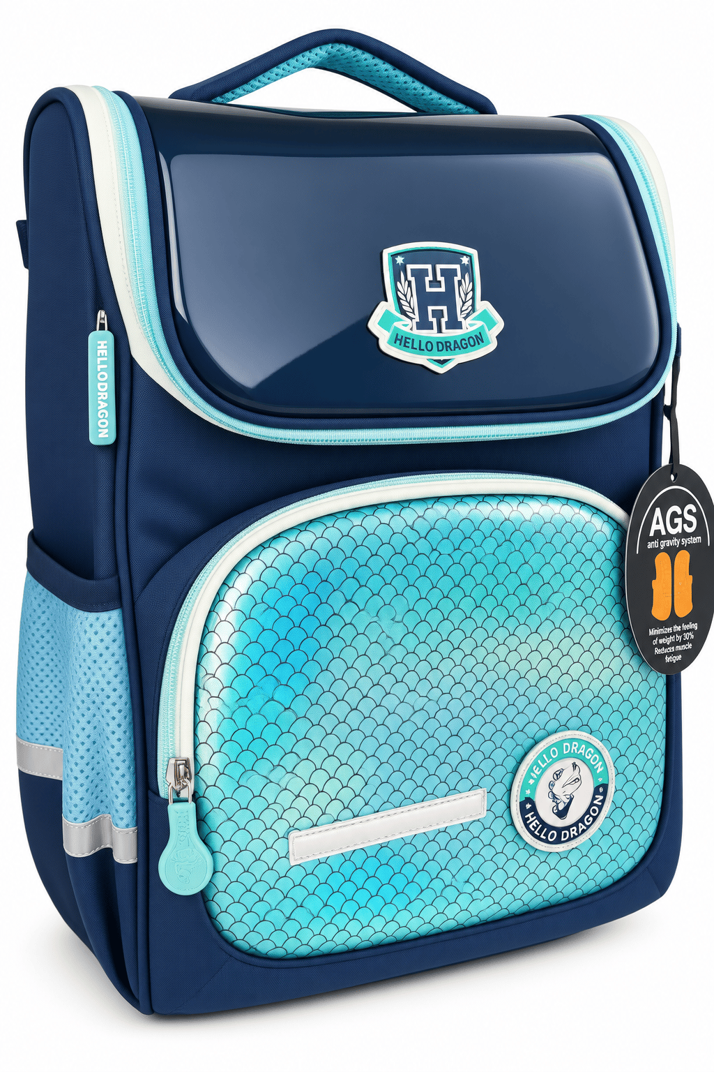 Hello Dragon Okul Çantası Mod 5 Light Blue CN0009