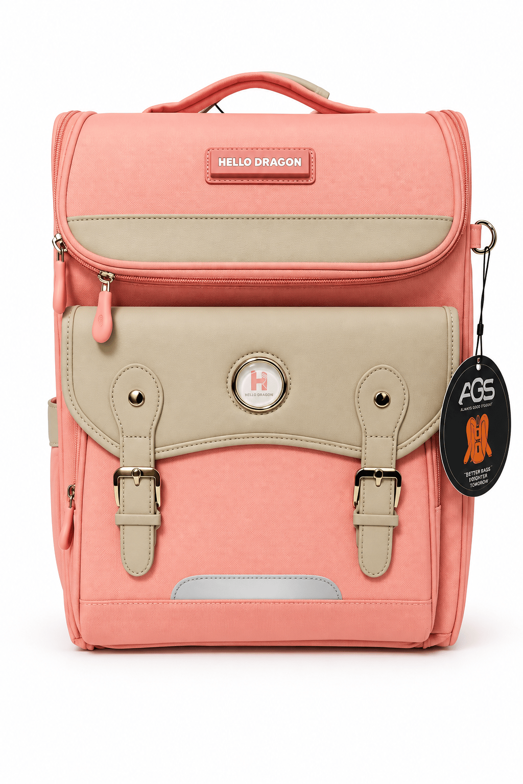 Hello Dragon Okul Çantası Model 13 Pembe CN0034