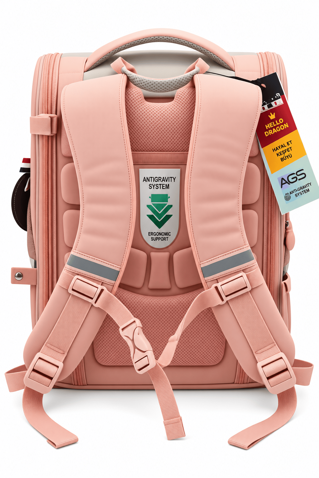Hello Dragon Okul Çantası Model 14 Pembe CN0037