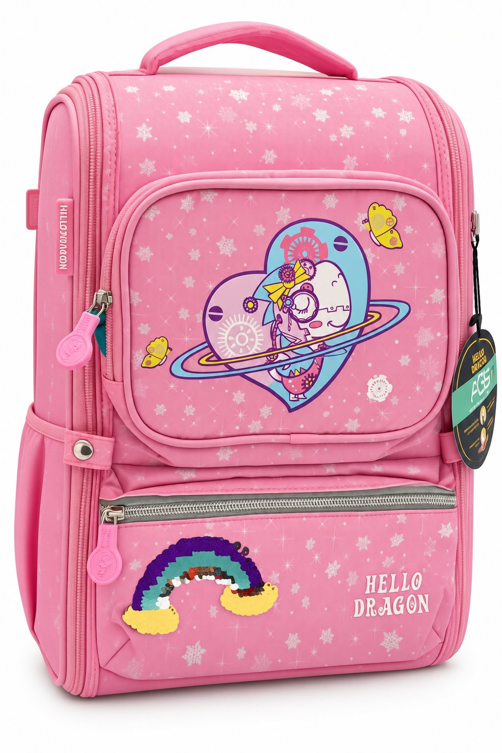 Hello Dragon Okul Çantası Model 18 Pembe CN0045