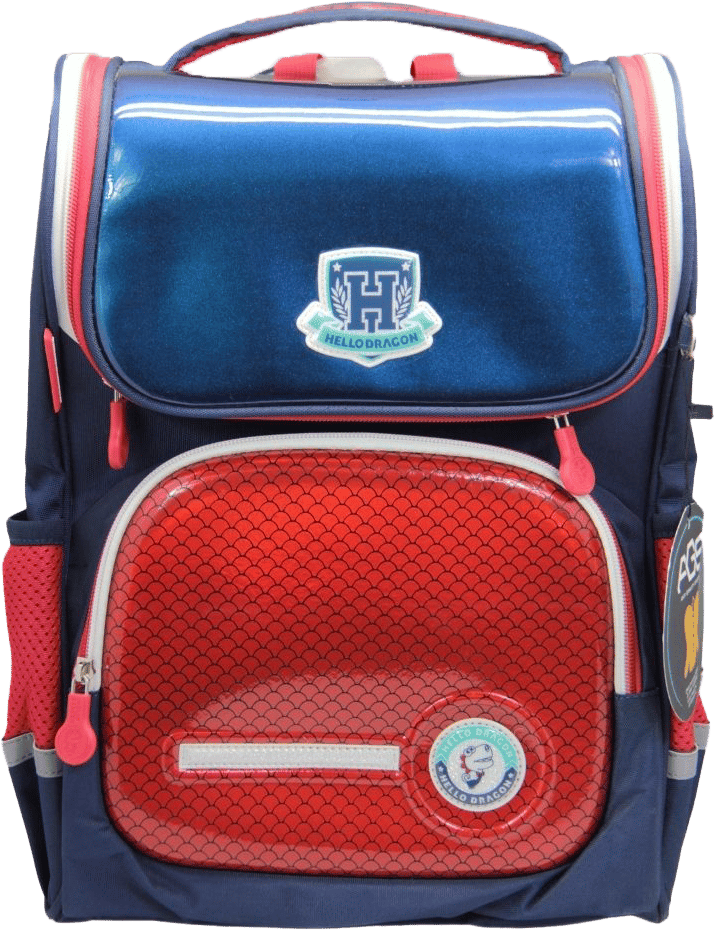 Hello Dragon Okul Çantası Model 5 Red CN0011