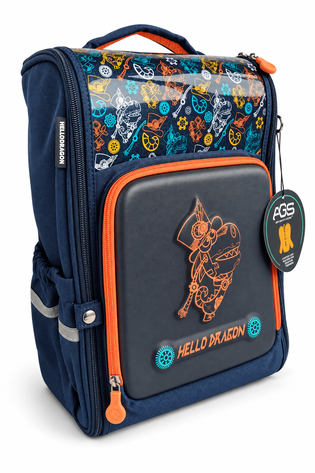 Hello Dragon Okul Çantası Model 7 Blue CN0014