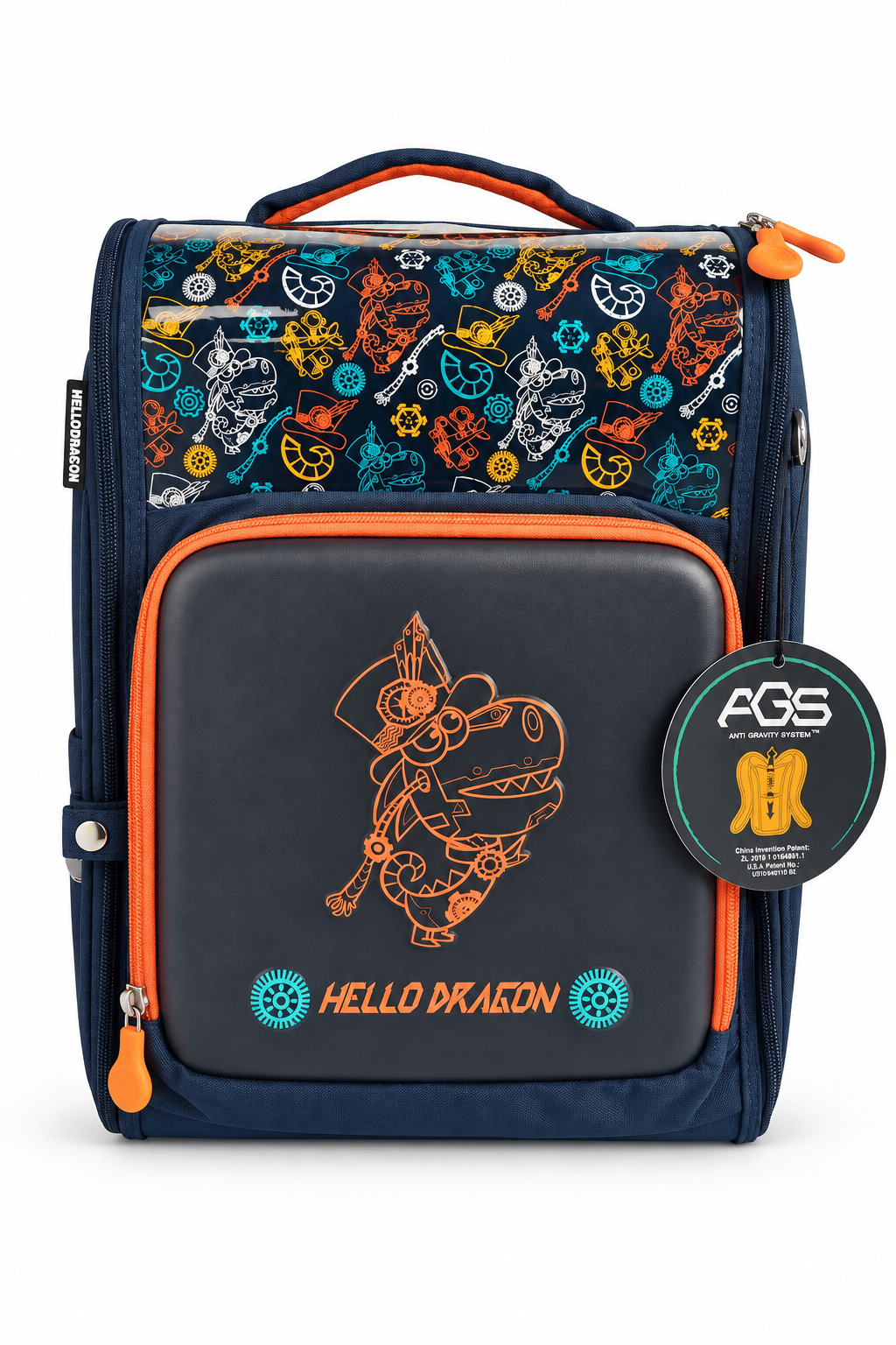 Hello Dragon Okul Çantası Model 7 Blue CN0014