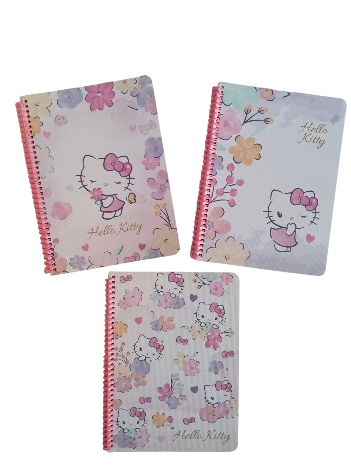 Hello Kitty 80 Yaprak A5 Spiralli Karton Kapak Kareli Defter