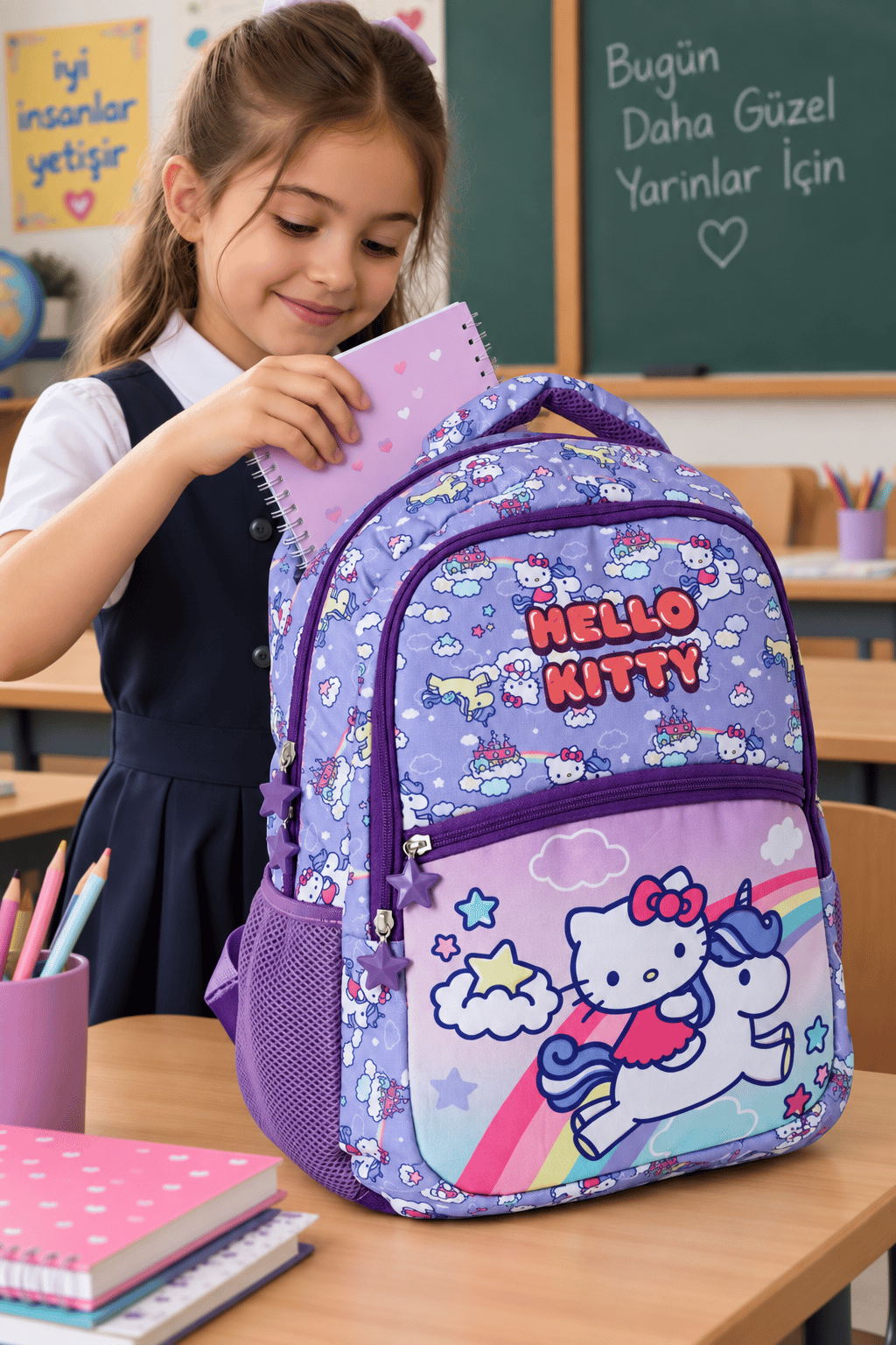 Hello Kitty Okulu Çantası 2215-9