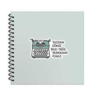Hisli Şeyler 16*15 50Yaprak Çizgili Spiralli Sert.Kapaklı Stickerlı Defter