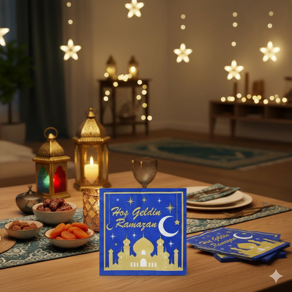 Hoşgeldin Ramazan Peçete 20'li - Ramazan Sofra Peçetesi