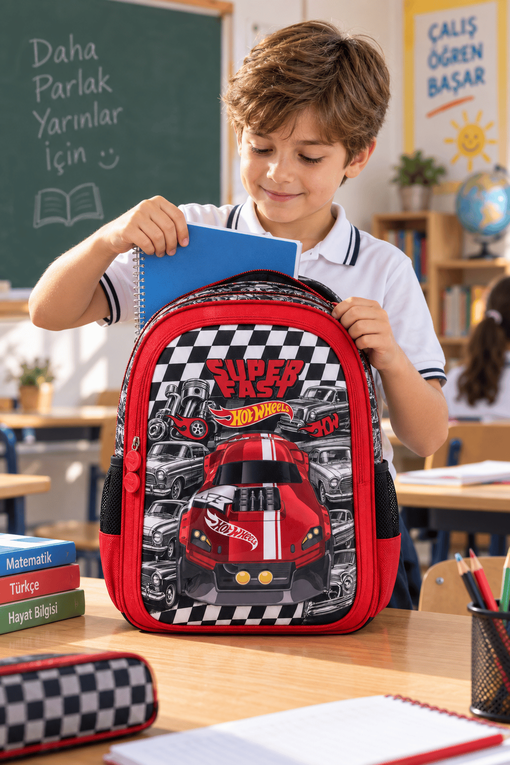 HOT WHEELS İLKOKUL çantası 2592-9