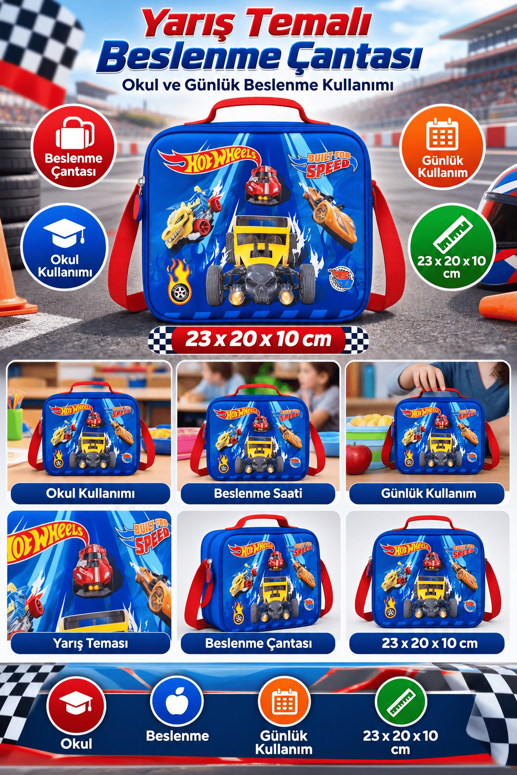 Hotweheels Beslenme Çantası 2484-9