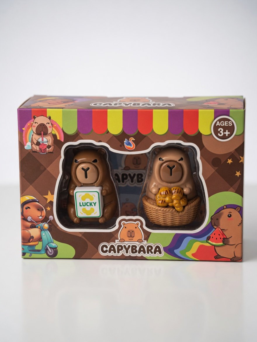 İkili Standlı Capybara