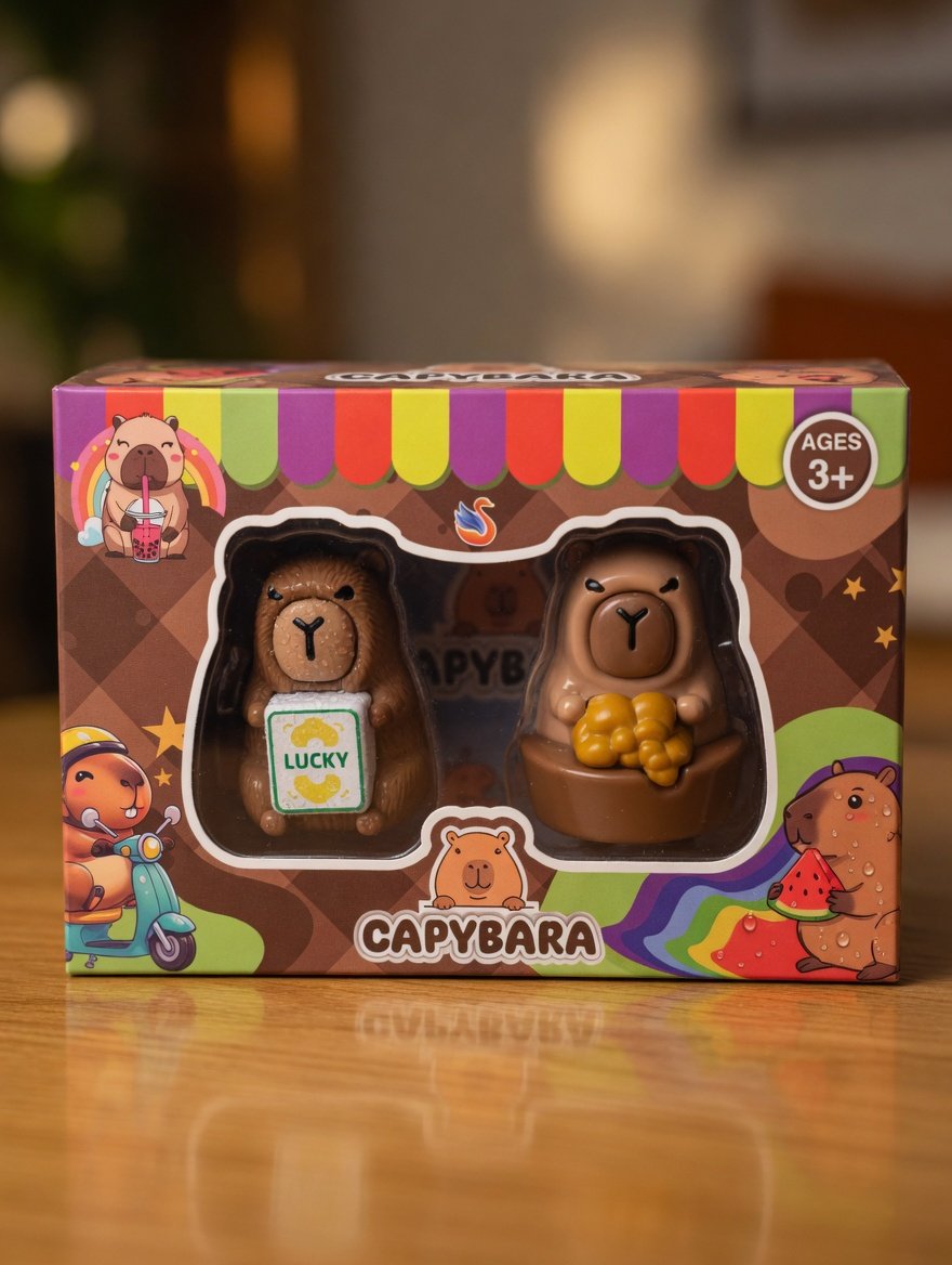 İkili Standlı Capybara