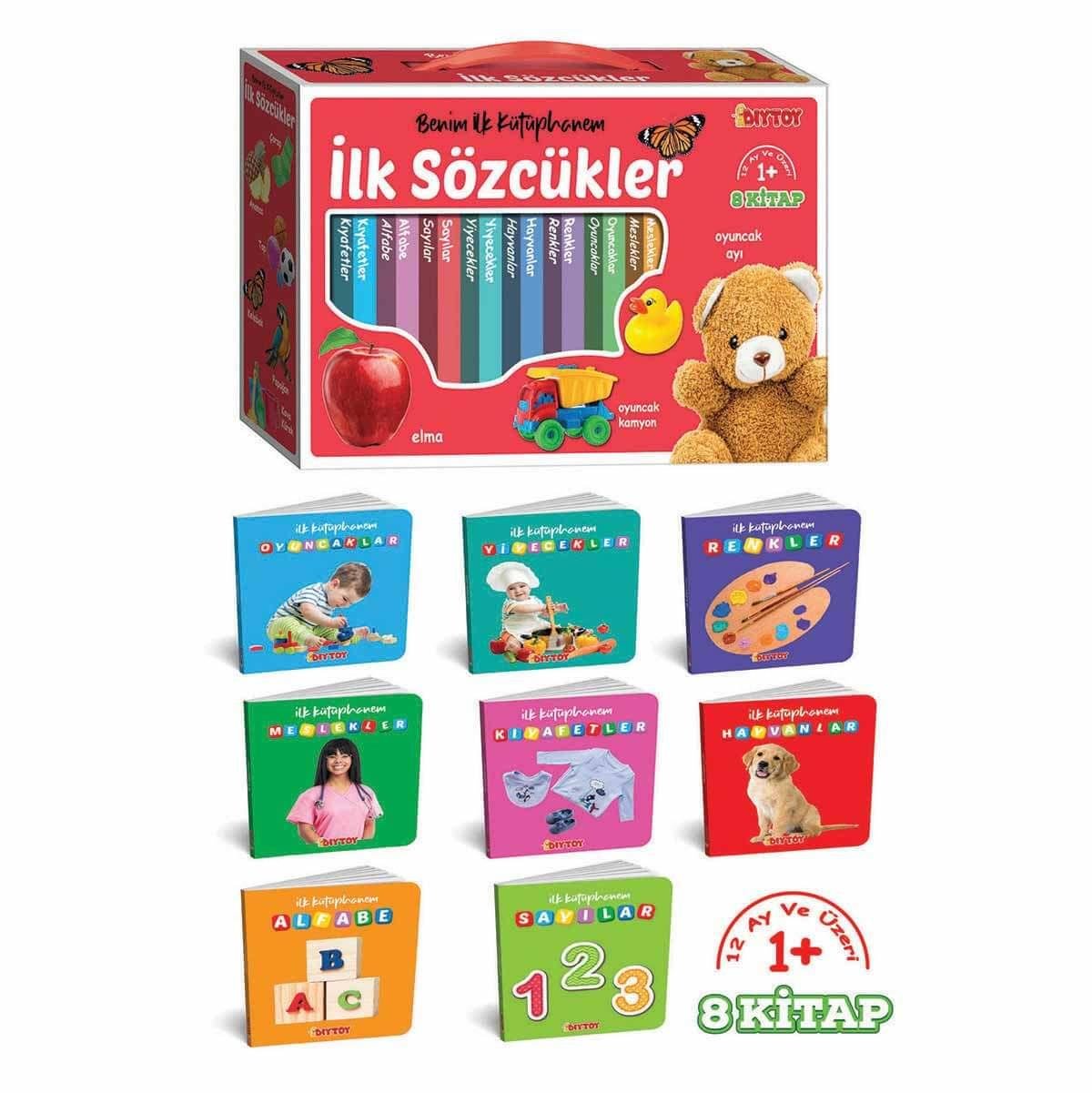 İlk Kütüphanem İlk Sözcükler 8li Mini Kitap Set
