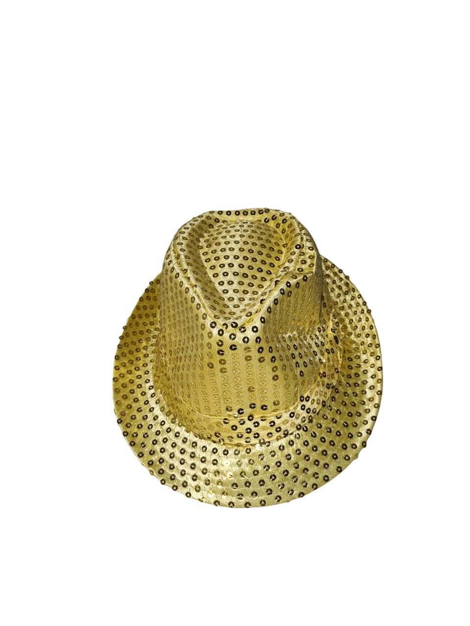 Işıklı Şapka Fotr Pullu Lüks Gold-Altın IŞIKLI Baş Çevresi 58CM