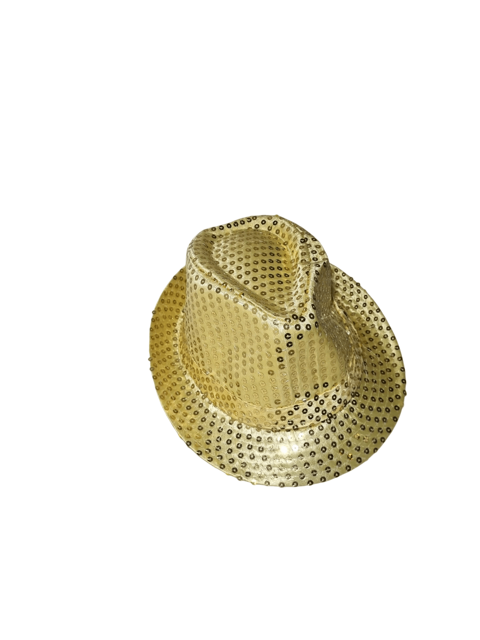 Işıklı Şapka Fotr Pullu Lüks Gold-Altın IŞIKLI Baş Çevresi 58CM