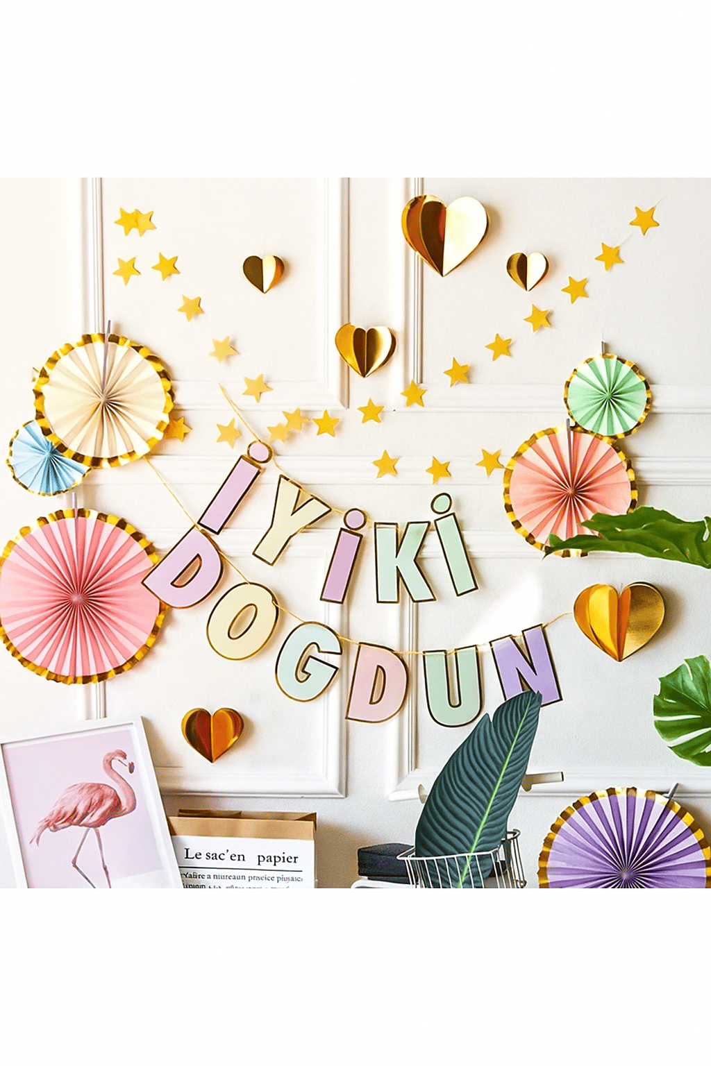 İyiki Doğdun Banner MAKARON Varaklı