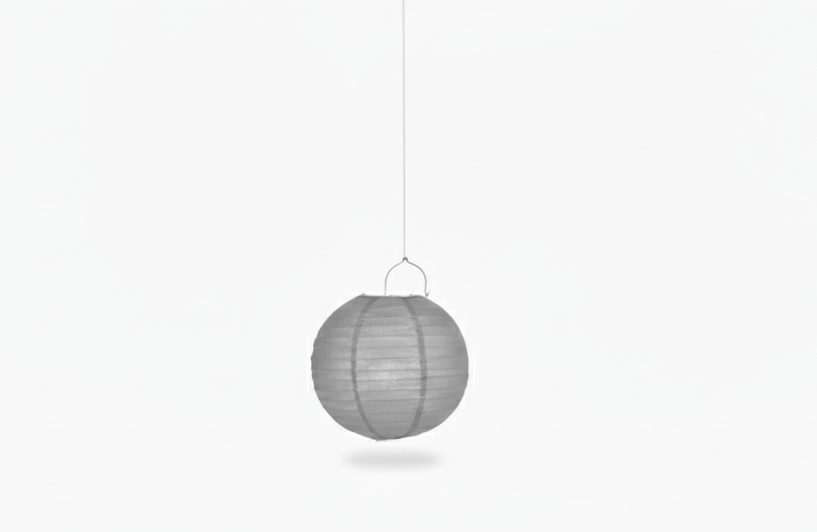 Japon Feneri-Çin Feneri küçük METALİK GÜMÜŞ 20cm