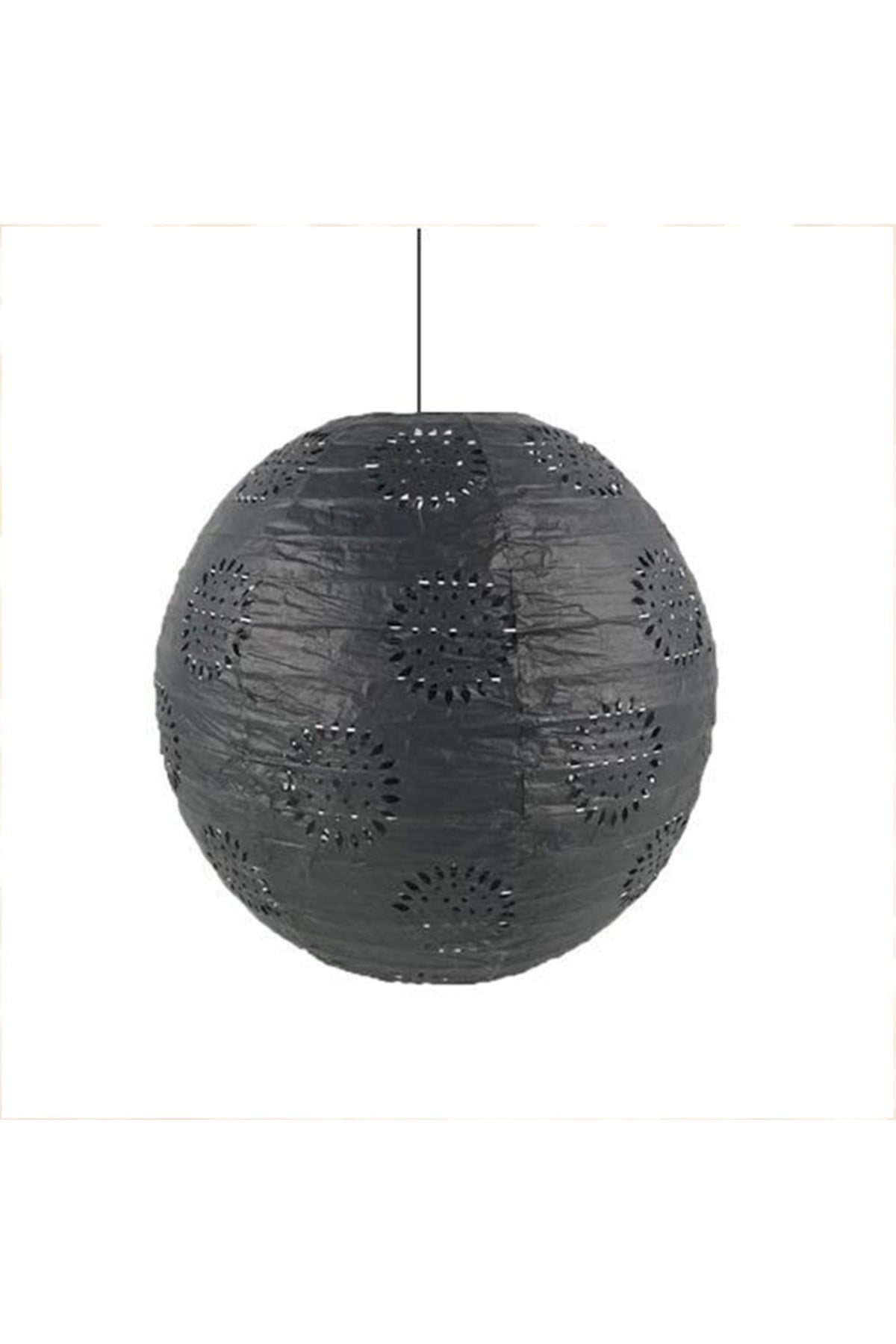 Japon Feneri SİYAH DANTELLİ 30cm