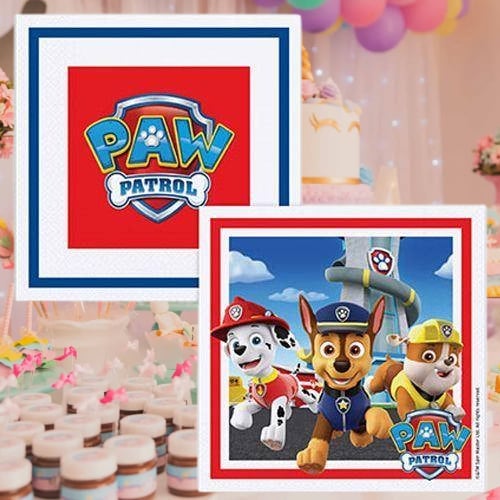 Kağıt Peçete Paw Patrol refresh Temalı 16 lı 33x 33 cm Sadece Peçeteler