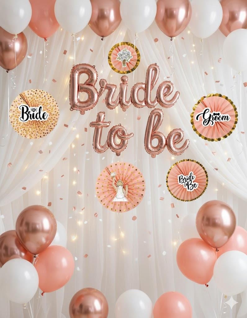 Kağıt Yelpaze Bride Bekarlığa Veda Partisi Varaklı 6 lı Yelpaze süsü Seti