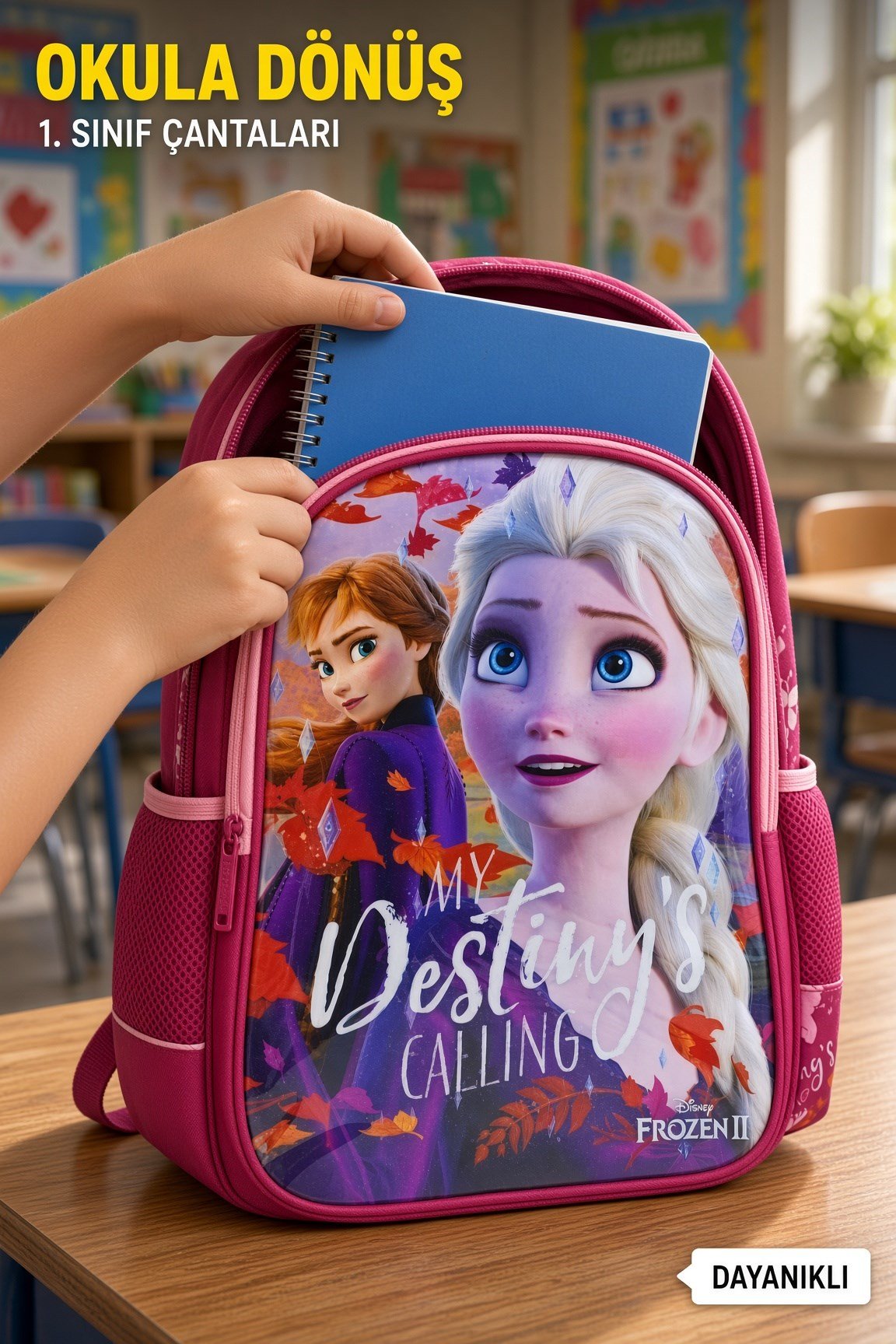 Kar prensesi FROZEN İLKOKUL ÇANTASI 48031