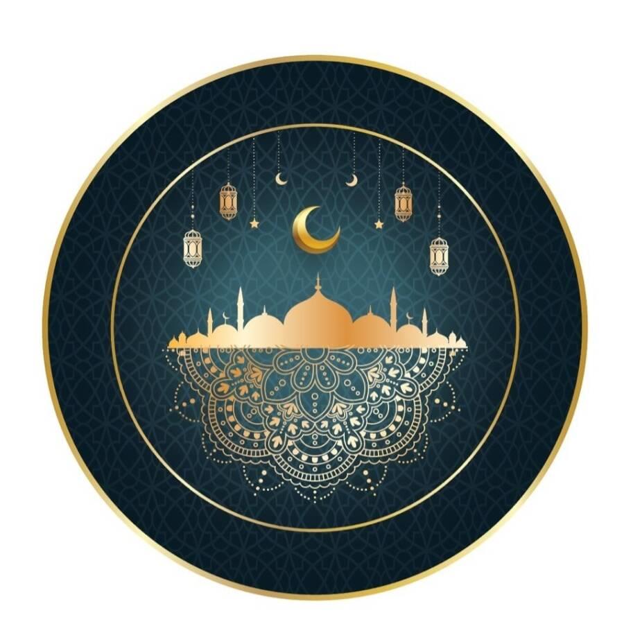 Karton Tabak Ramazan Desenli 8 li