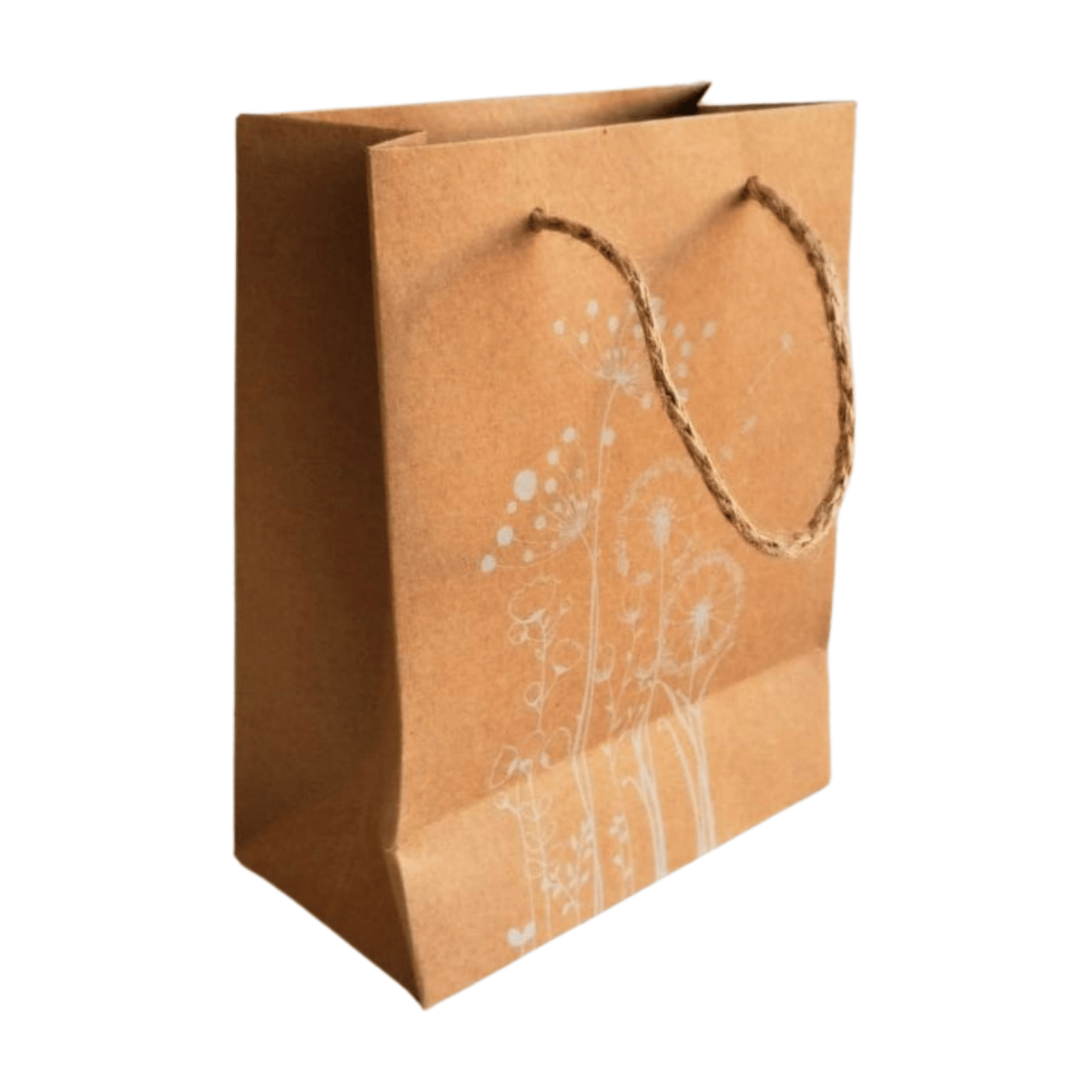 Keskin Karton Çanta DK1 Beyaz Çiçekler 170221-99