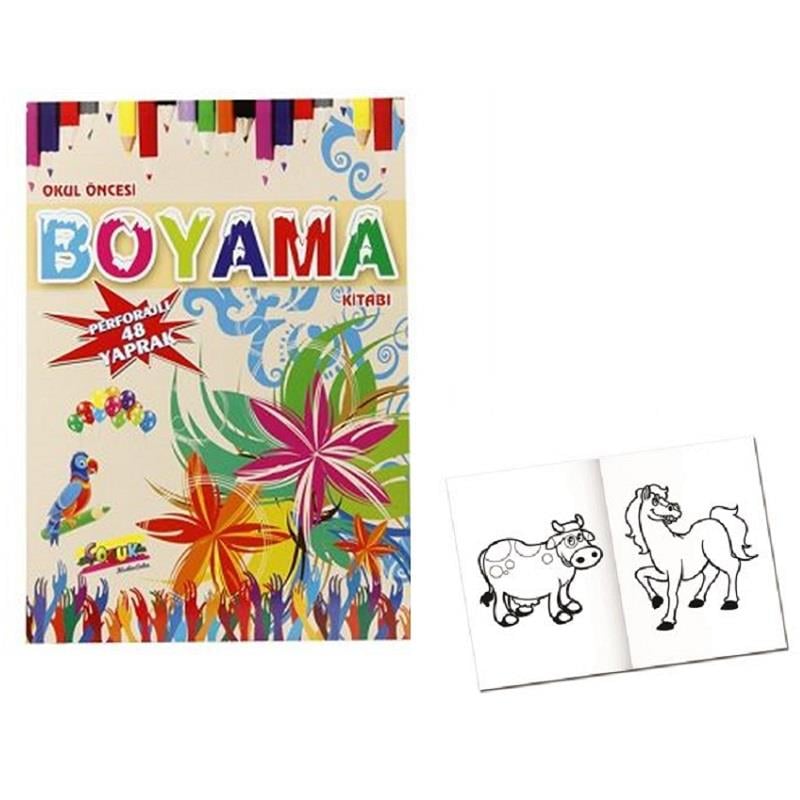 Keskin Okul Öncesi Boyama Kitabı 24X34 48 Yaprak