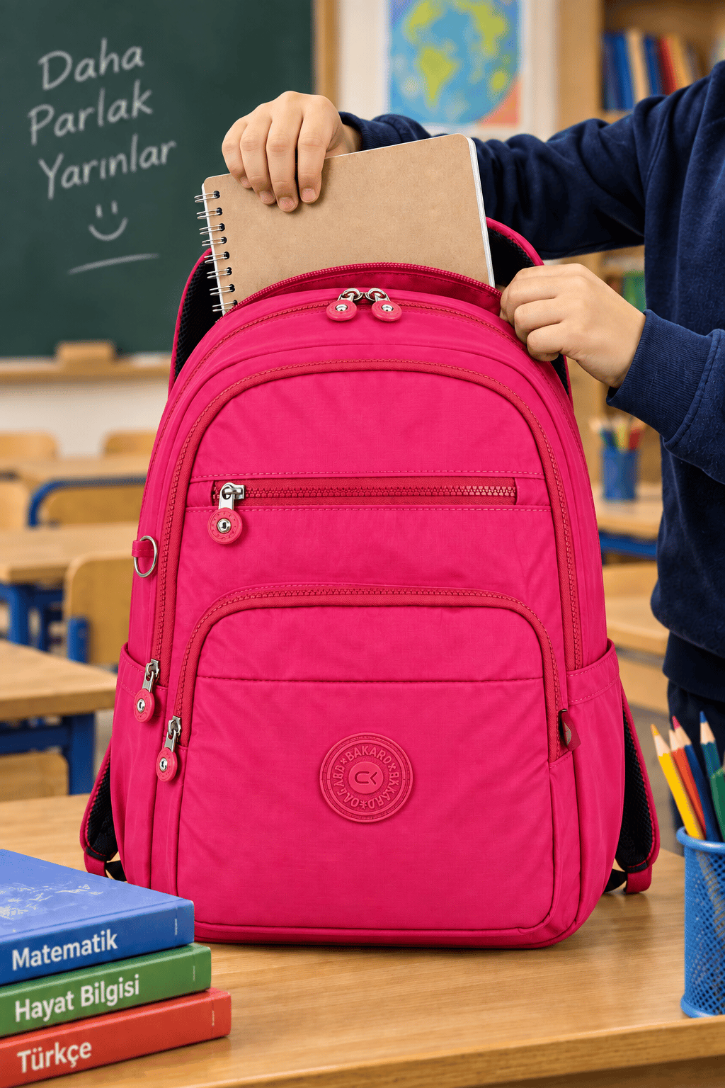 Kırınkıl sırt çantası 115-5 PEMBE