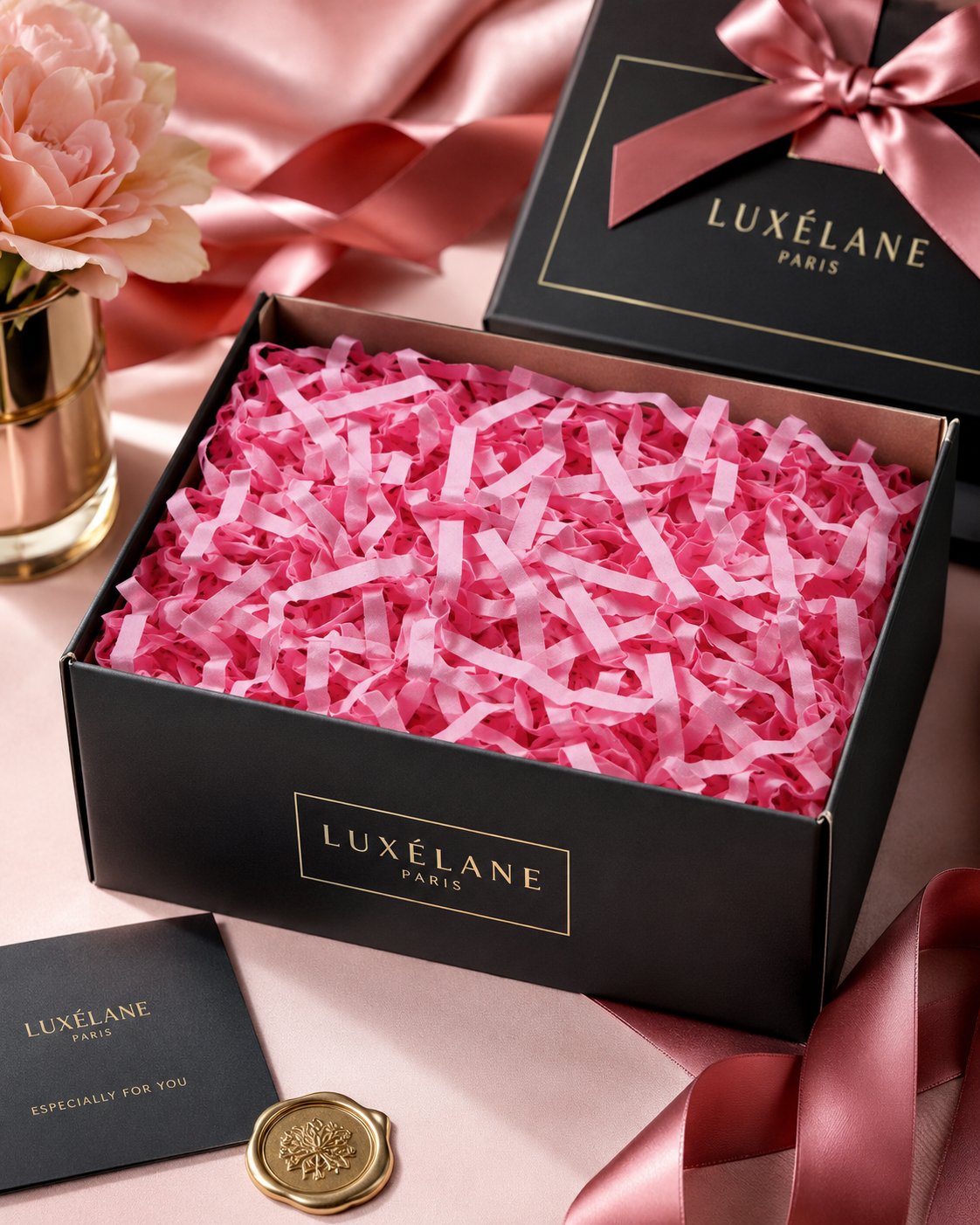 Kırpıntı kağıt hediye paketleme süsü 50gr. PEMBE KALIN