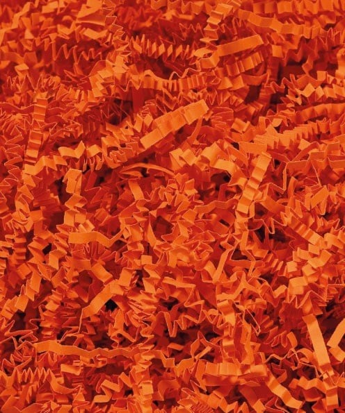 Kırpıntı kağıt hediye paketleme süsü 50gr. TURUNCU KALIN