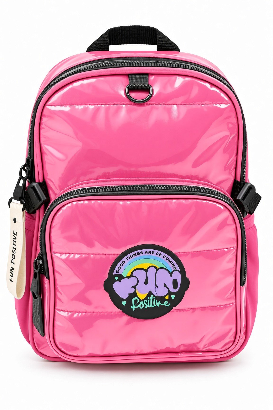 Kız Çocuk İlkokul Sırt Çantası Cool Pink Pembe 3 Bölmeli Ortopedik Matara Cepli 42x30x15 cm