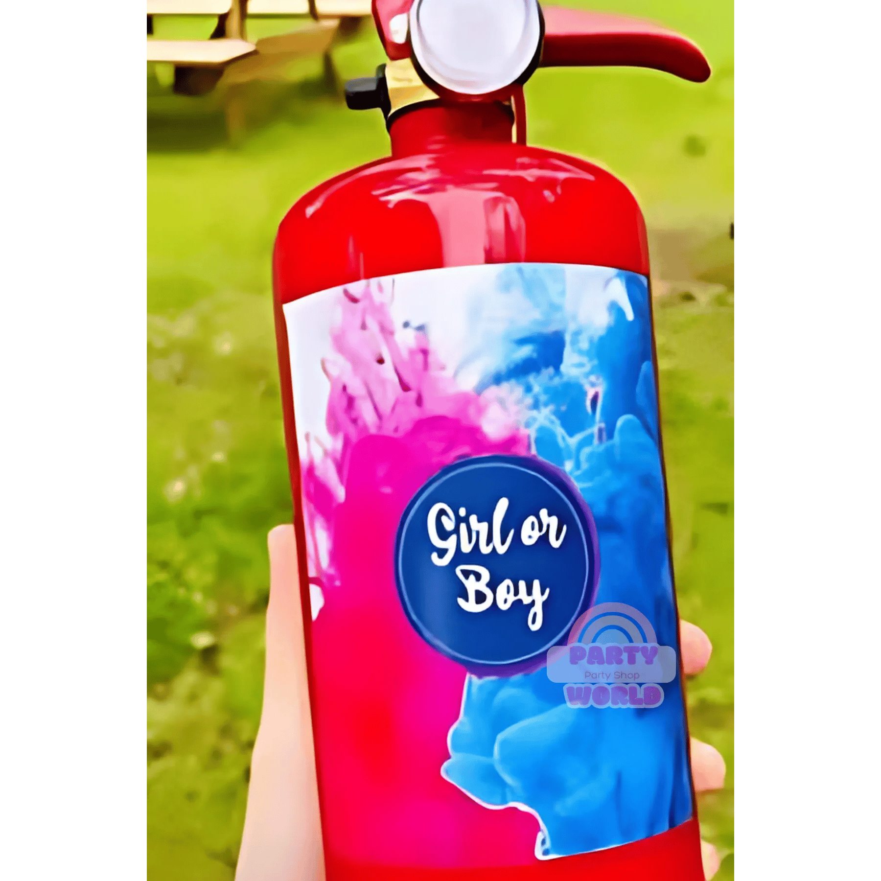 Kolay kullanımlı lüks Cinsiyet Belirleme tüpü PEMBE Cinsiyet Partisi Tüpü 1 kg yangın tüpü