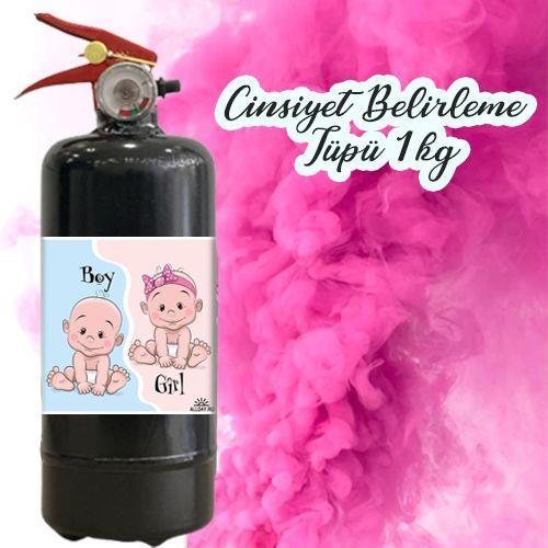 Kolay kullanımlı lüks Cinsiyet Belirleme tüpü PEMBE Cinsiyet Partisi Tüpü 1 kg yangın tüpü