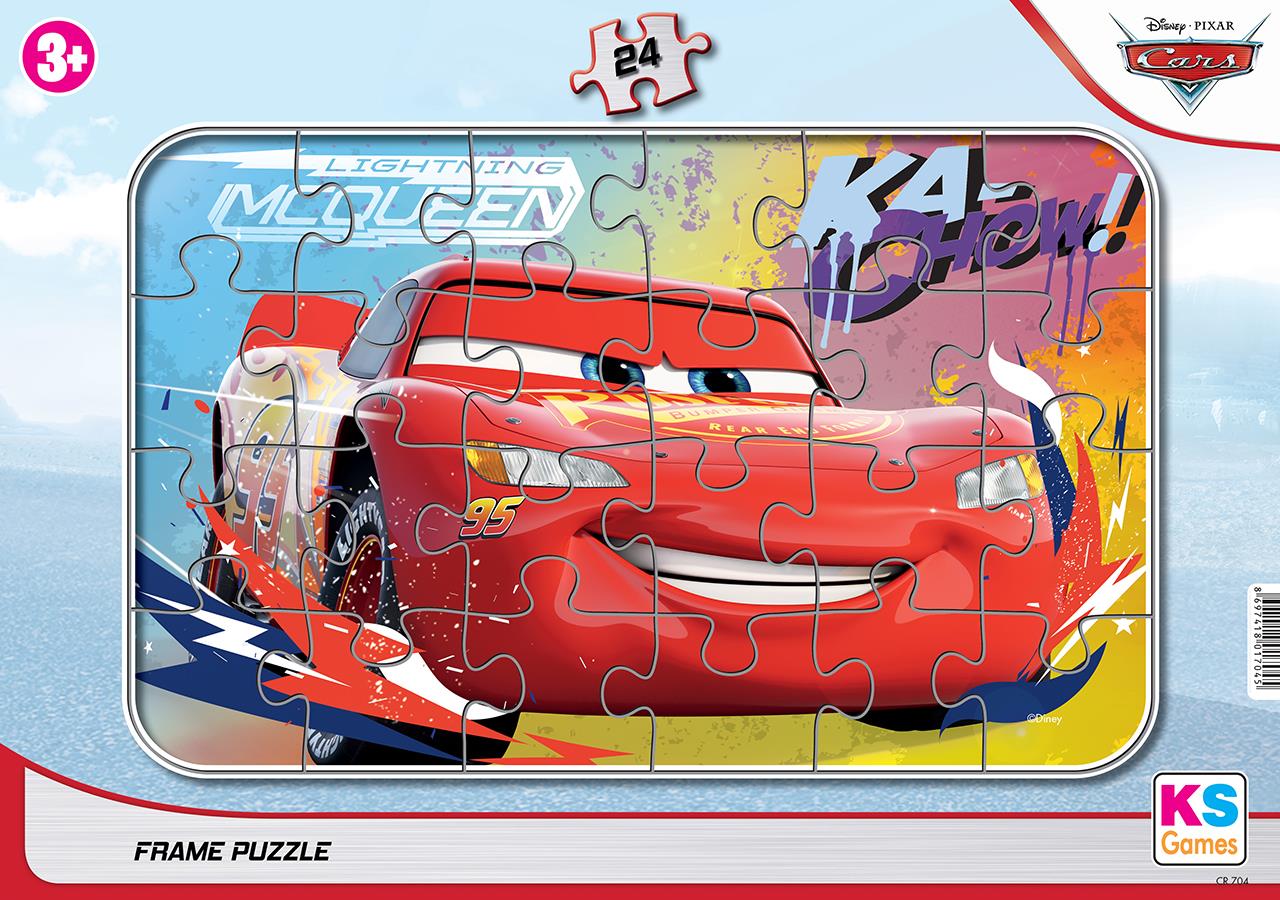 Ks Games Cars Arabalar Frame Puzzle 24'Lü CR-704