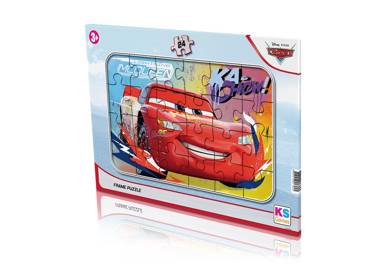 Ks Games Cars Arabalar Frame Puzzle 24'Lü CR-704