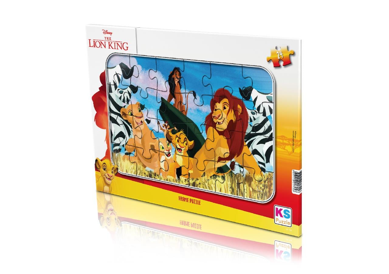 Ks Games Lion King Aslan Kral Frame Puzzle 24'Lü LK-704