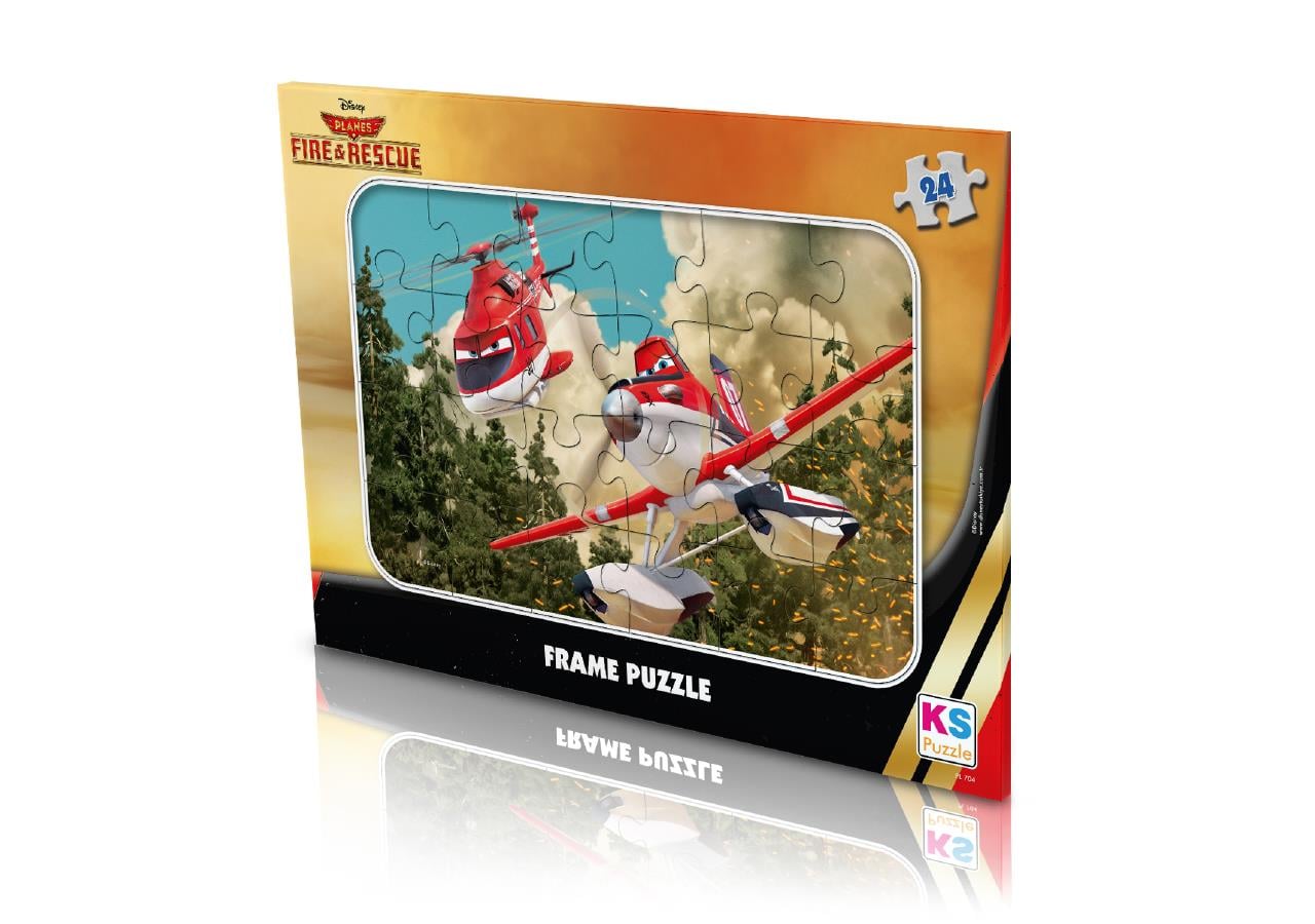 Ks Games Planes Uçaklar Frame Puzzle 24'Lü PL-704